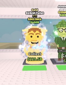 Gold Skibidi Toilet from real Steal a Brainrot 