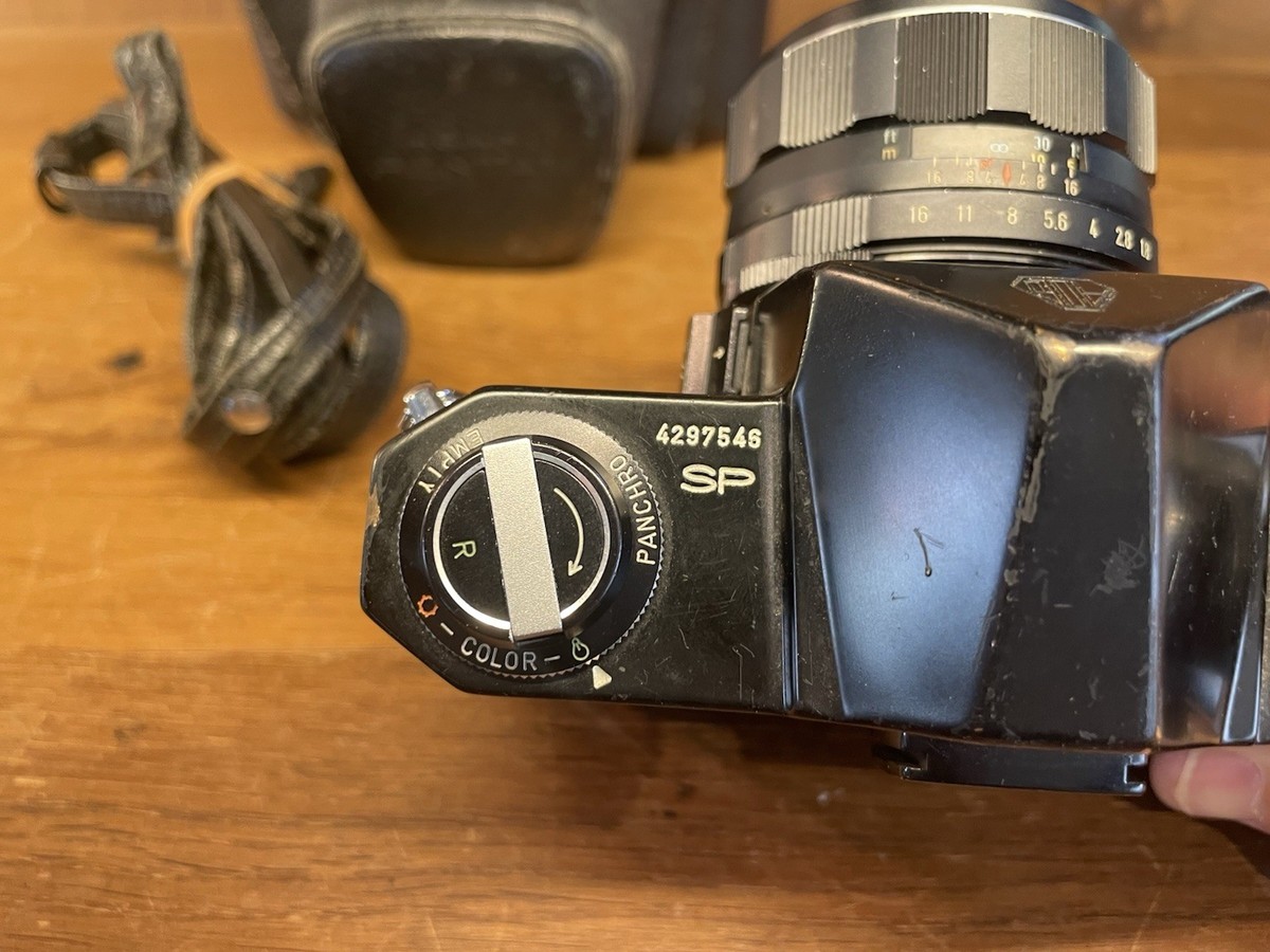 Near Mint* Pentax Spotmatic SP Black Film Camera Super
