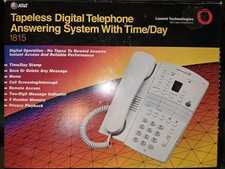 Genuine AT T White Corded Tapeless Digital Telephone Answering System 1815 