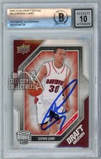 Stephen Curry 2009-10 Upper Deck Draft Edition Autograph Rookie Card #34 BAS 10. rookie card picture