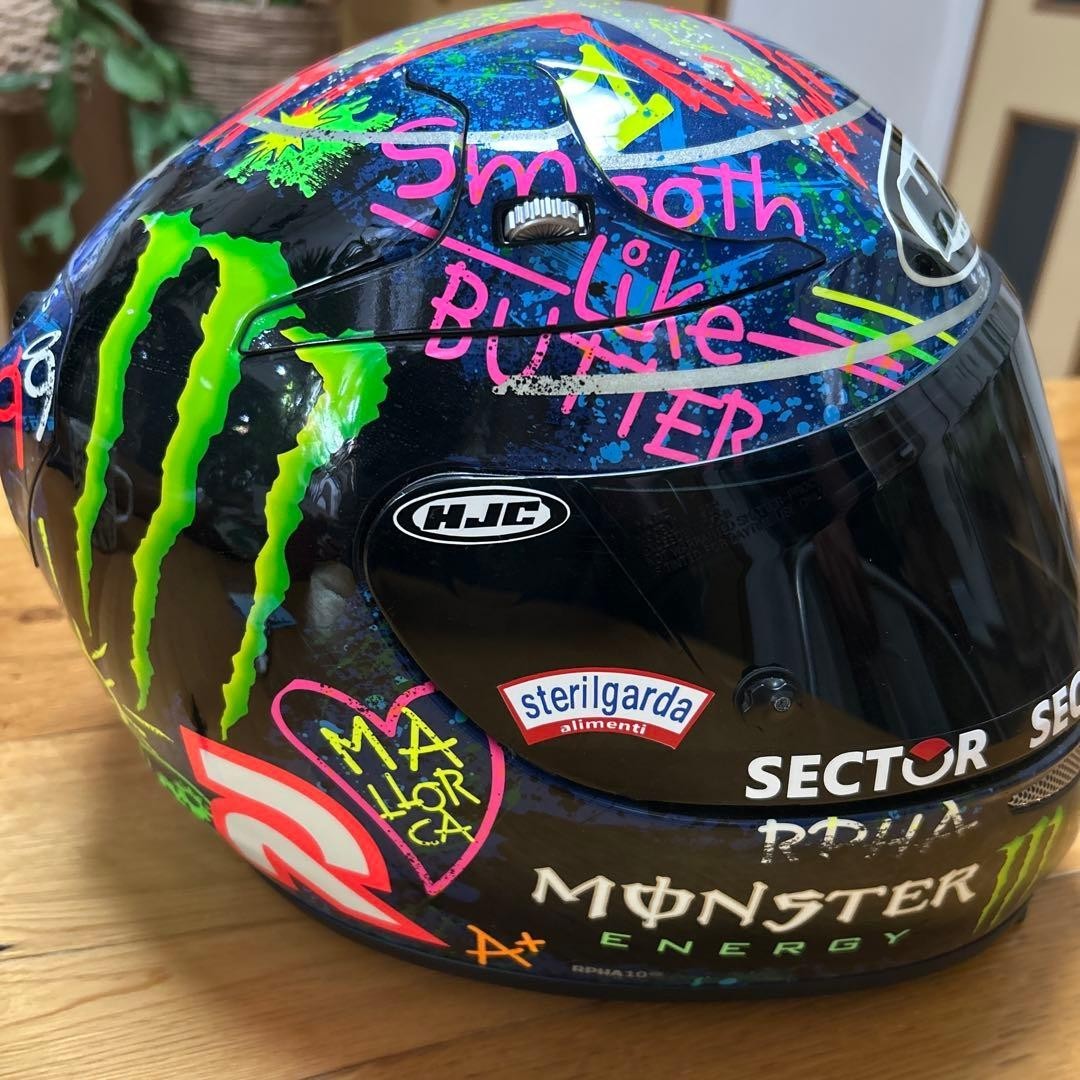 HJC Full Face Helmet XL Monster Energy Lorenzo Replica | eBay