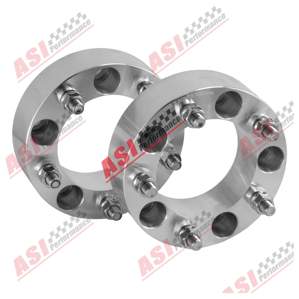 2PCS Wheel Spacers 50mm 5x5.5 FITS Ford F100/F150/E100/E150/Bronco 5Stud Foto 3 de 4