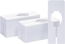 60 Pack Plastic Clothing Rack Dividers 5x2 White
