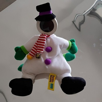 Flexo Beanz Snowman Vintage Bean Bag Plush Stuffed Animal 1997 MPN 2087
