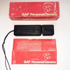 GAF Personal Camera 110 Film Camera Point Shoot Flash Cube Attachment 1974