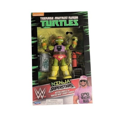 WWE Michelangelo Macho Man Teenage Mutant Ninja Turtles TMNT Ninja Superstars