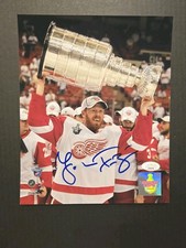 Signed Detroit Red Wings Johan Franzen 8x10 Photo Autographed JSA Certified 