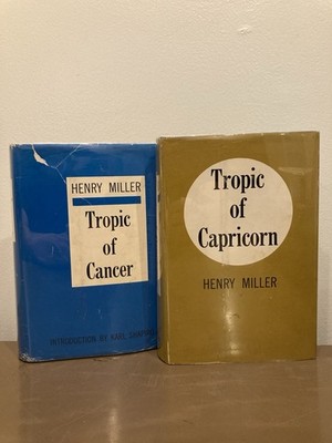 Henry Miller- Tropic of Cancer /Tropic of Capricorn- Hardcover First Edition Lot