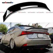 GLOSS BLACK AR STYLE DUCKBILL TRUNK SPOILER WING LIP FOR 14-20 LEXUS IS250 IS350