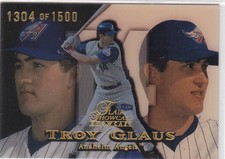 1999 Flair Showcase Row 1 Seat 12 Troy Glaus Angels /1500 Free Shipping!