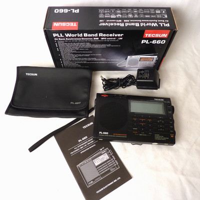 Tecsun PL-660 PLL Synthesized World Band Radio Receiver FM/LW/MW/SW-SSB/AIR Mint
