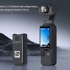 ZGCINE PK-H01 Battery Grip for DJI Osmo Pocket 4 USB-C Fast Charge Black