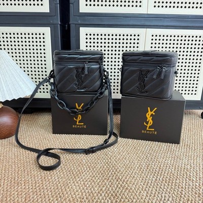 NEW Saint Laurent Beaute Beauty GWP VIP Vanity Case Converted Bag Black / Black