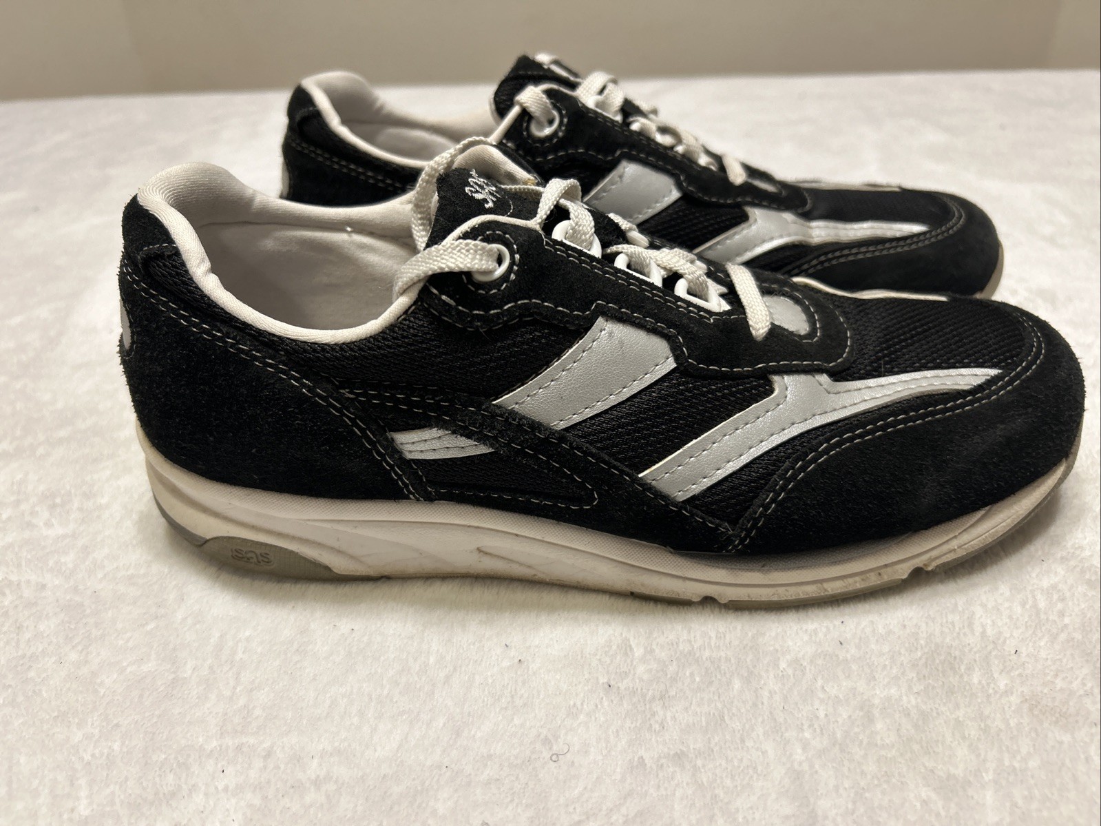 SAS Shoes Women’s Size 10 N Tour Mesh Black Gray Lace Up Sneaker Tripad Comfort