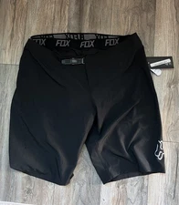 Fox Racing Flexair Lite Shorts Black Cycling Mountain Bike Belt Men Size 40 New