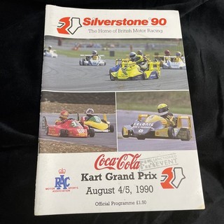 SILVERSTONE 4/5 August 1990 kart Grand Prix Official Programme original