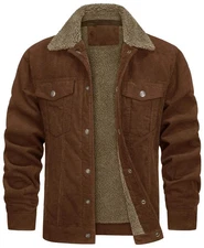 Autumn and Winter Fashionable Men's Jacket Men's Corduroy Warm and Cold #