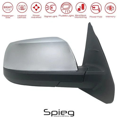 Passenger Side Mirror for 2014-2021 TOYOTA TUNDRA BSM Memory Power Fold 18pin