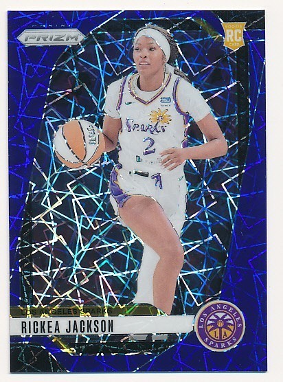 RICKEA JACKSON 2024 PANINI PRIZM WNBA BLUE VELOCITY #60 RC ROOKIE MINT