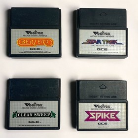 Vectrex Console System w/ 4 Games &ndash; Bezerk, Star Trek, Spike, Clean Sweep TESTED