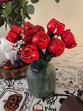 LEGO Botanicals: Bouquet of Roses (10328) ALREADY ASSEMBLED COMES WITH VASE