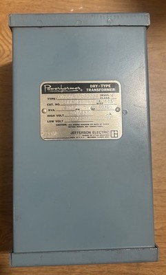 NOS Jefferson Electric 211-051 Powerformer Dry-Type Transformer 0.500 kVA 1PH