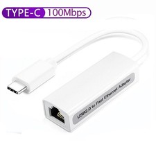 USB-C/TYPE-C to ETHERNET LAN internet Cable Adapter RJ45 MACbook & TypeC Devices