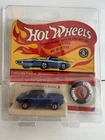 Vintage Hot Wheels  BLUE CUSTOM CAMARO Redline w/Button MOC - UNPUNCHED CARD!!