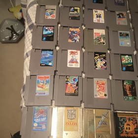Nintendo NES 63 Game Lot - Mario, Zelda, DuckTales, Tetris ect.