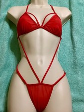Strappy 1 Pc Bodysuit Lingerie Teddy One Piece One Size