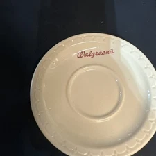 Vintage Syracuse China Econo Rim Saucer Walgreens HTF