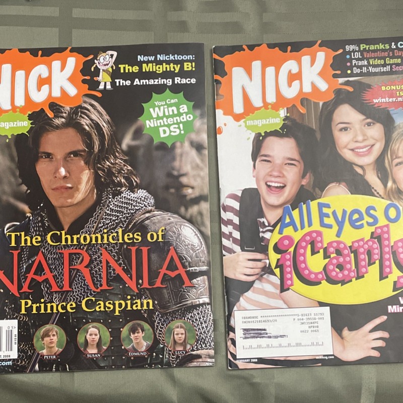 Nick Magazine Nickelodeon May 2008 The Chronicles of Narnia iCarly Mighty B