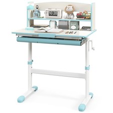 Kids Study Desk Adjustable Children Writing Table Learning Desk w/ Tilt Desktop