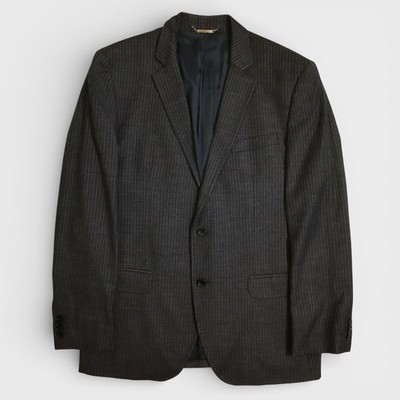 Dolce & Gabbana Sport Coat US 42L Charcoal Pinstripe Wool Blend