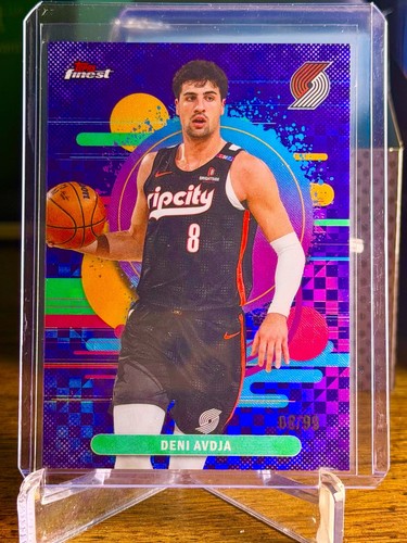 2025-26 Topps Finest - Uncommon Deni Avdija #188 Blue Refractor /99