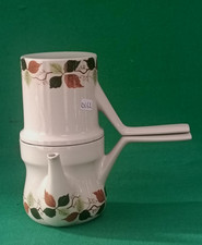 CAFFETTIERA NAPOLETANA LETIZIA 6 TAZZE CERAMICA MANCIOLI VINTAGE ANNI '60. DL61