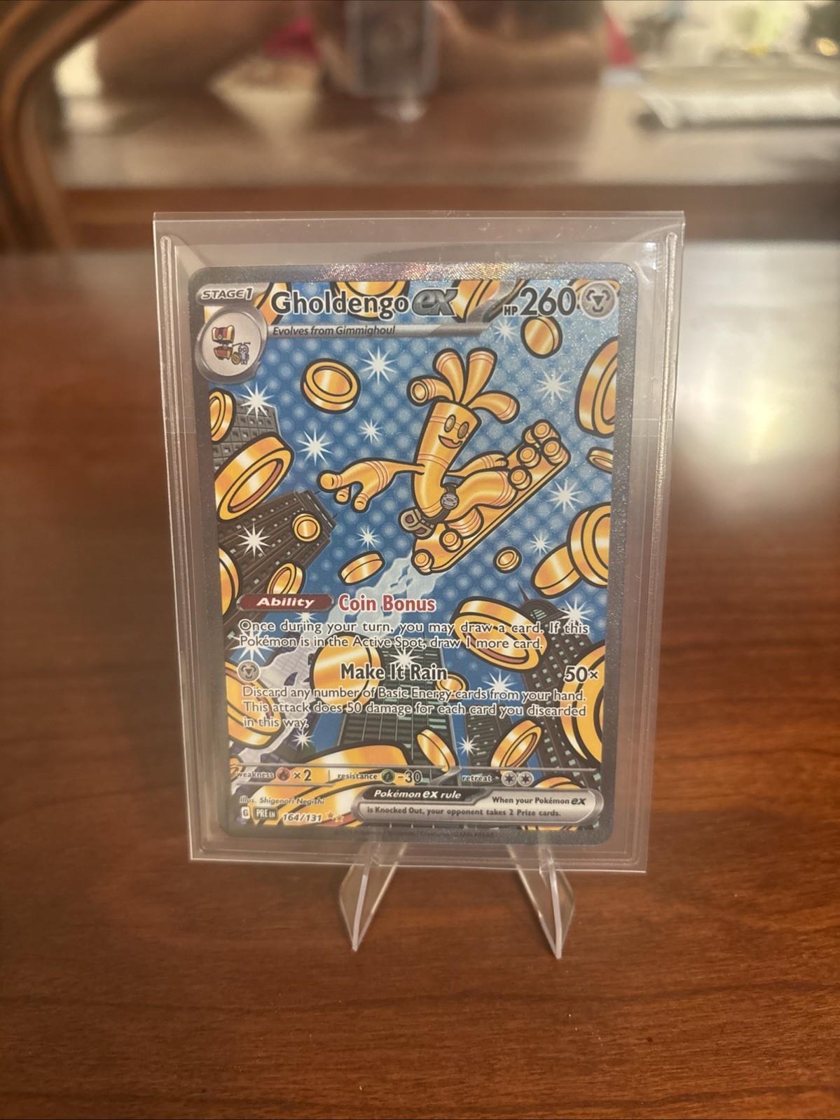 Pokémon Gholdengo EX TCG Prismatic Evolutions Card 164/131