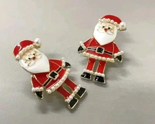 Christmas earrings Santa fashion jewelry NEW Free Shipping 1.4 Inch