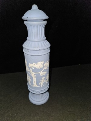 16. Vintage Avonshire Blue Brocade'' Cologne Bottle