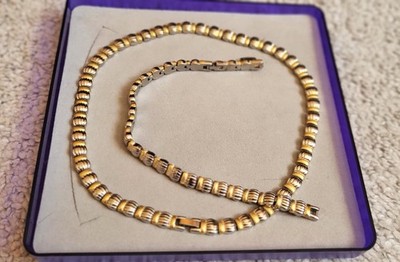 Petra Creation Set Schmuck Kette und Armband im Geschenkverpackung Schwer