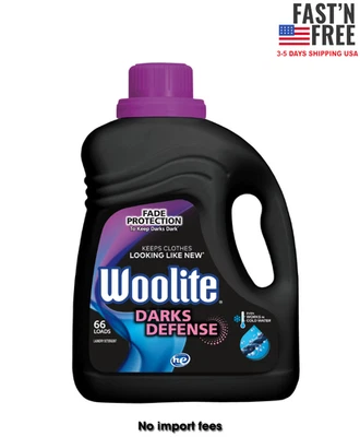 BRANDED Woolite Darks Defense Liquid Laundry Detergent, 100 fl oz, 66 Loads