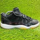 Nike Air Jordan 11 Retro Low Barons Mens Size 8.5 Black Casual Shoes Sneakers