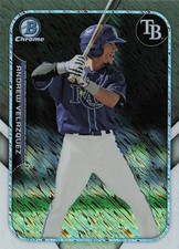 2015 Bowman #FFM-AVE Andrew Velazquez The Farm's Finest Minis Tampa Bay Rays