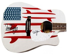 The Beach Boys Bruce Johnston Signed 1/1 Custom Graphics Acoustic Guitar