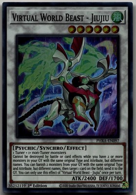 Virtual World Beast - Jiujiu Super Rare Phantom Rage PHRA-EN097 LP