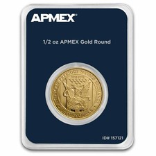 1/2 oz Gold Round - APMEX (In TEP Package) 4808.00 per troy oz