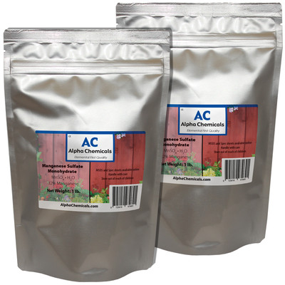 2 Pounds - Manganese Sulfate Powder - 32% Mn 