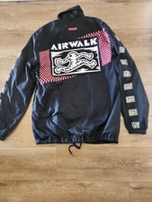 Airwalk Jeff Staple Y2K Windbreaker Skater Jacket Lined Bottom Drawstring Men S