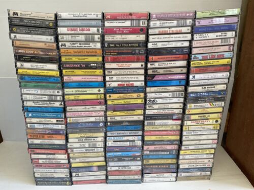 280 Bulk Lot Of Cassette Tapes- All Different Styles - Country , Pop, Rock, - Zdjęcie 1 z 9