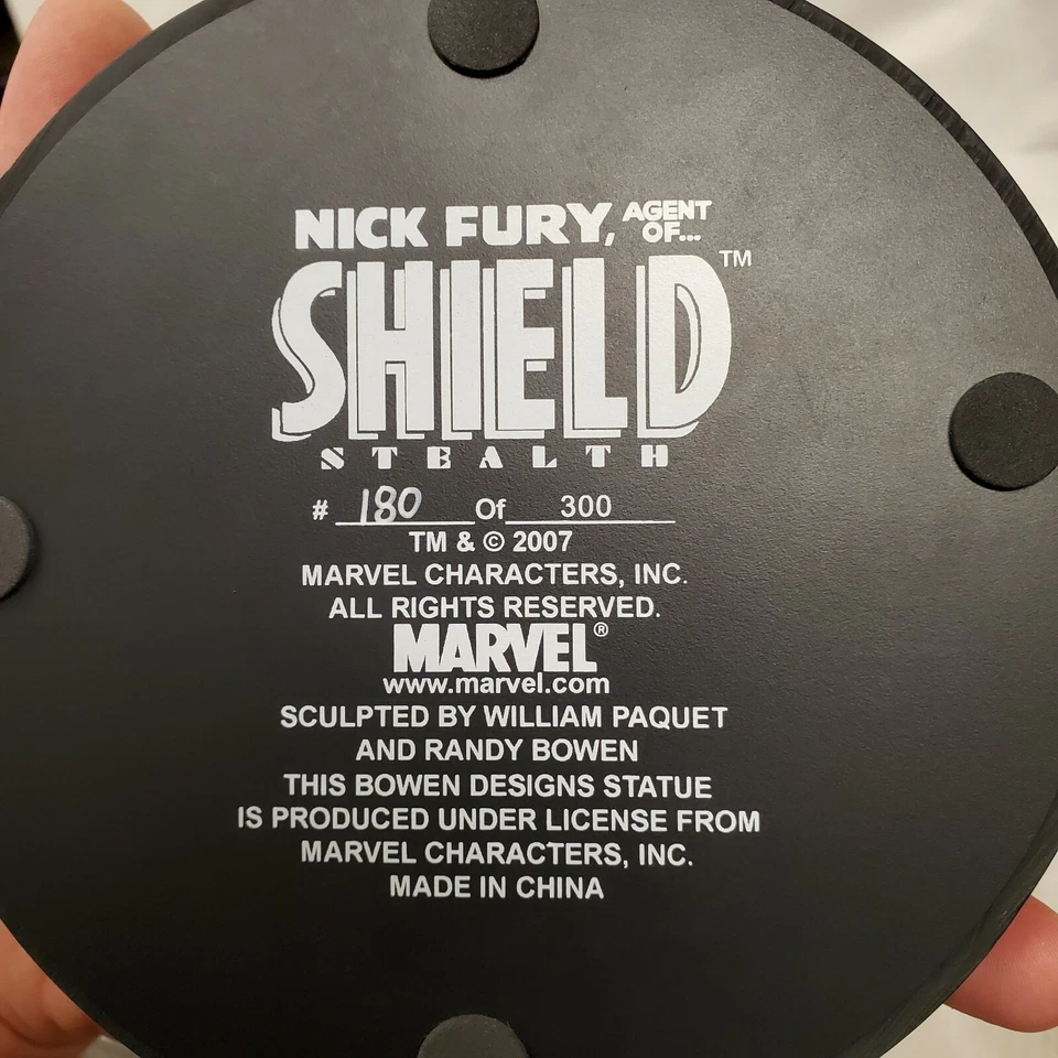 鲍文·漫威复仇者盾牌美国队长“尼克·弗瑞”偷偷版雕像 — 第 4/4 张图片